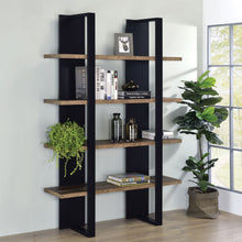 Load image into Gallery viewer, Mystrene - 4 Shelf Bookcase With Open Shelving Design - Black