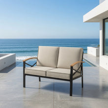 Load image into Gallery viewer, Outdoor Loveseat With Washable Cushions