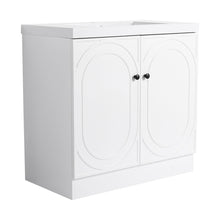 Load image into Gallery viewer, Contemporary Freestanding Bathroom Vanity With Resin Sink & Soft-Close Cabinet Doors
