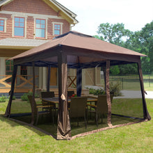 Load image into Gallery viewer, Outdoor Pop Up Gazebo Canopy With 2 Tier Soft Top And Removable Zipper Netting