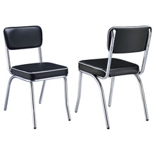 Load image into Gallery viewer, Open Back Upholstered Side Chairs (Set of 2)