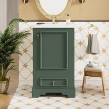 Load image into Gallery viewer, Bathroom Vanity With Sink, Soft Close Door, Adjustable U-Shaped Shelf