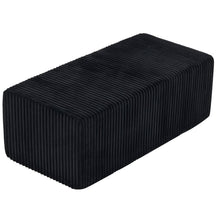 Load image into Gallery viewer, Corduroy Ottoman - Black