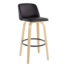 Load image into Gallery viewer, Toriano - Contemporary Fixed Height Barstool Swivel And Round Footrest (Set of 2)