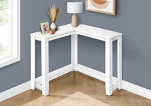 Load image into Gallery viewer, Corner Accent Console Table For Entryway, Unique Design Contemporary & Modern