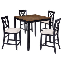 Load image into Gallery viewer, 5 Piece Counter Height Dining Table Set With 4 Chairs