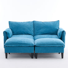 Load image into Gallery viewer, Convertible Combination Sofa With Footstools With Storage
