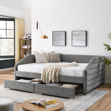 Load image into Gallery viewer, Elegant Daybed With Trundle Upholstered Tufted Sofa Bed