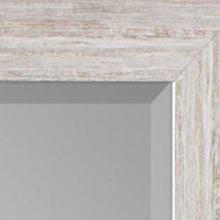 Load image into Gallery viewer, 40" Distressed Wood Framed Accent Mirror - White
