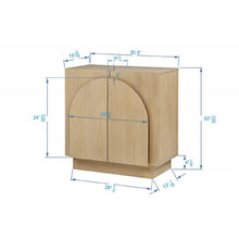Load image into Gallery viewer, Modern Sideboard Buffet With Arched Cabinet Doors
