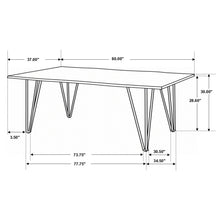 Load image into Gallery viewer, Neve - Sheesham Live Edge Dining Table - Gray
