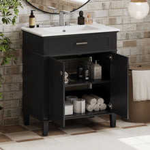 Load image into Gallery viewer, Bathroom Vanity With Ceramic Basin, Soft Close Door And Adjustable Shelves