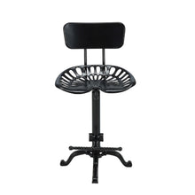 Load image into Gallery viewer, Low Back Adjustable Height Bar Chair With Footrest 47" - Black