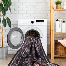 Load image into Gallery viewer, Maval - 5' X 8' Washable Area Rug - Black / Burgundy