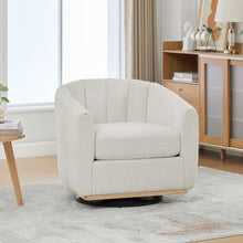 Load image into Gallery viewer, 360° Swivel Upholstered Barrel Chair