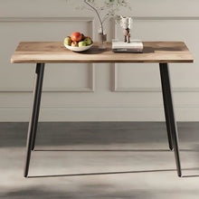 Load image into Gallery viewer, Modern Minimalist 47" Wood Dining Table With Metal Legs For 4 - Wood