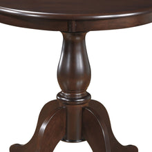 Load image into Gallery viewer, 30" Rounded Solid Manufactured Wood And Solid Wood Pedestal Base Dining Table - Espresso