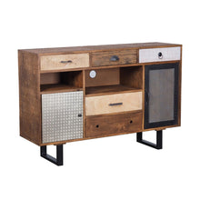 Load image into Gallery viewer, Rustic 2 Drawer Kitchen Island - Multi