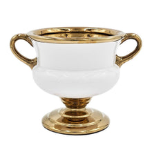 Load image into Gallery viewer, Amphora Urn - White / Gold
