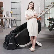 Load image into Gallery viewer, SL Type Pulley Guide, 2D Motor-Massage Manipulator-Space Saver Design, Track Sliding Zero Gravity Multifunction Massage Chair - Black
