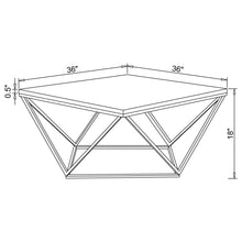 Load image into Gallery viewer, Orion - Coffee Table With Leg Geometric Design - White