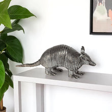 Load image into Gallery viewer, Armadillo Figurine - Silver