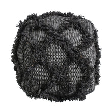 Load image into Gallery viewer, Jumanji - Handcrafted Wool And Cotton Pouf - Brown