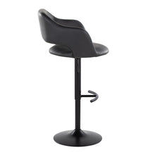 Load image into Gallery viewer, Margarite - Contemporary Adjustable Barstool With Swivel With Rounded T Footrest (Set of 2)
