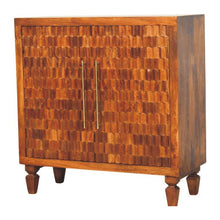 Load image into Gallery viewer, Round Accent Cabinet With Single Door (738391) - Brown