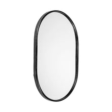 Load image into Gallery viewer, 36" Oval Metal Framed Accent Mirror - Black