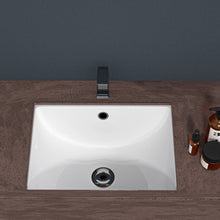 Load image into Gallery viewer, Modern Ceramic Undermount Bathroom Sink With Overflow, High Quality