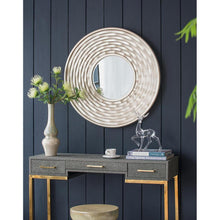 Load image into Gallery viewer, 31" Round Dimensional Thick Frame Accent Mirror - Silver