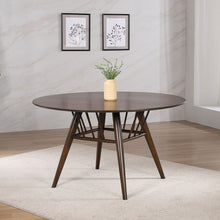 Load image into Gallery viewer, Shirley - Round Dining Table - Dark Walnut