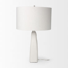 Load image into Gallery viewer, Novelty Table Lamp With Drum Shade - White
