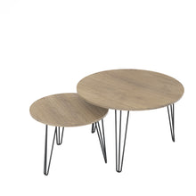 Load image into Gallery viewer, Round Nesting Coffee Table For Living Room (Set of 2)