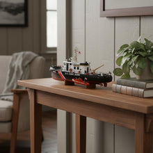 Load image into Gallery viewer, Hand Painted Model Boat (624539) - Black / White