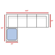 Load image into Gallery viewer, Wide Hand Patio Sectional With Cushions - Brown