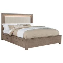 Load image into Gallery viewer, Gibbons - LED Storage Bed With Upholstered Headboard