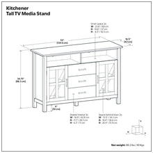 Load image into Gallery viewer, Kitchener - Handcrafted TV Media Stand