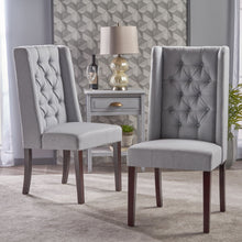 Load image into Gallery viewer, Sophisticated Tufted Dining Chair With High Back Design