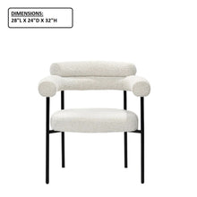 Load image into Gallery viewer, Upholstered Accent Dining Chairs With Armrests (Set of 2)