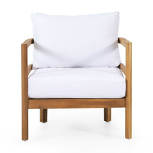 Load image into Gallery viewer, Outdoor Acacia Wood Patio Club Chair, Waterproof Thick Cushion, Deep Seating