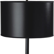 Load image into Gallery viewer, Minimalist Metal Table Lamp With Black Classic Drum Shade - Black