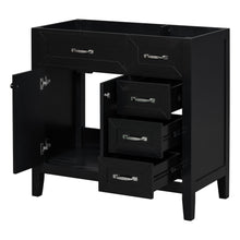 Load image into Gallery viewer, Modern Bathroom Vanity Base Only, 2 Doors And 3 Drawers