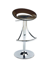 Load image into Gallery viewer, Acrylic And Metal Low Back Adjustable Height Bar Chair - Dark Gray And Silver