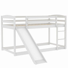 Load image into Gallery viewer, Durable Bunk Bed With Convertible Slide And Ladder