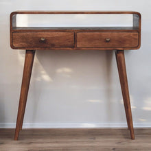 Load image into Gallery viewer, Solid Wood Curved Console Table