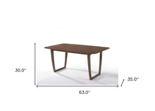 Load image into Gallery viewer, 63" Rectangular Dining Table - Brown