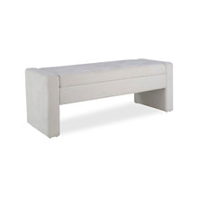 Load image into Gallery viewer, Upholstered Storage Bench With Tufted Seat, Ottoman For Living Room - White