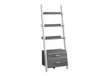 Load image into Gallery viewer, Ladder Bookcase With Two drawers - Gray / White